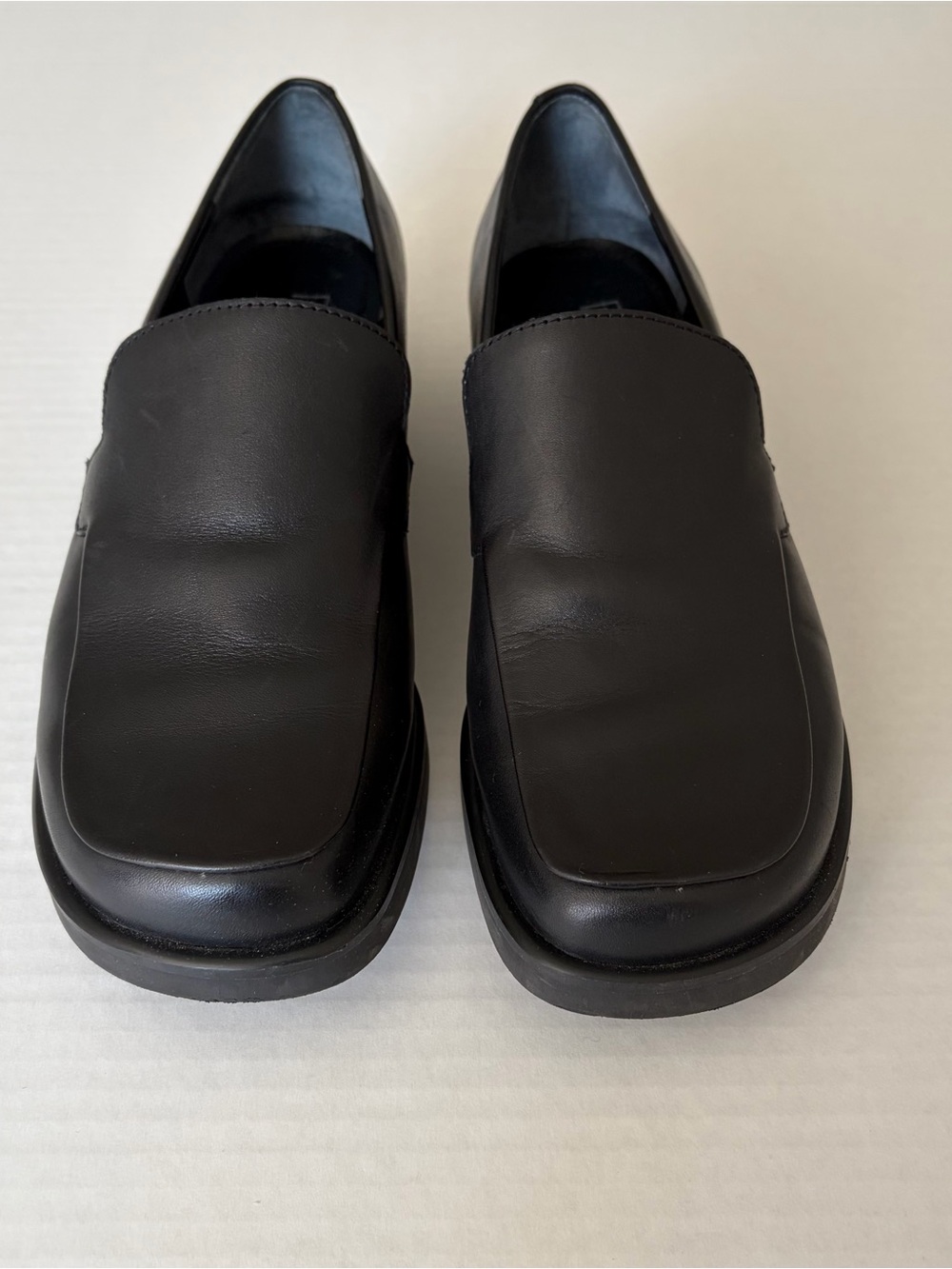 Franco Sarto Women’s Black Leather Slip-On Loafers - Picture 2 of 9
